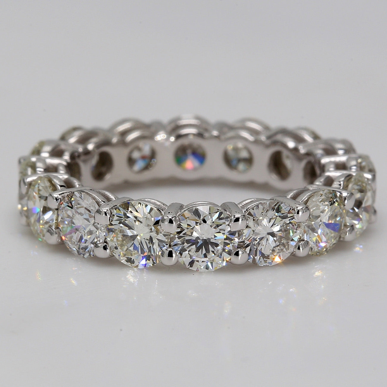 5.12 CTW Round Platinum Eternity Wedding Band