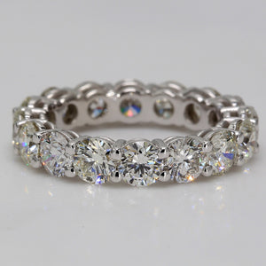 5.12 CTW Round Platinum Eternity Wedding Band