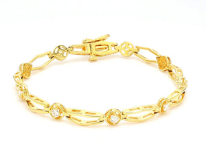 0.60 CTW Round 18 K Yellow Gold (Other) Bracelet