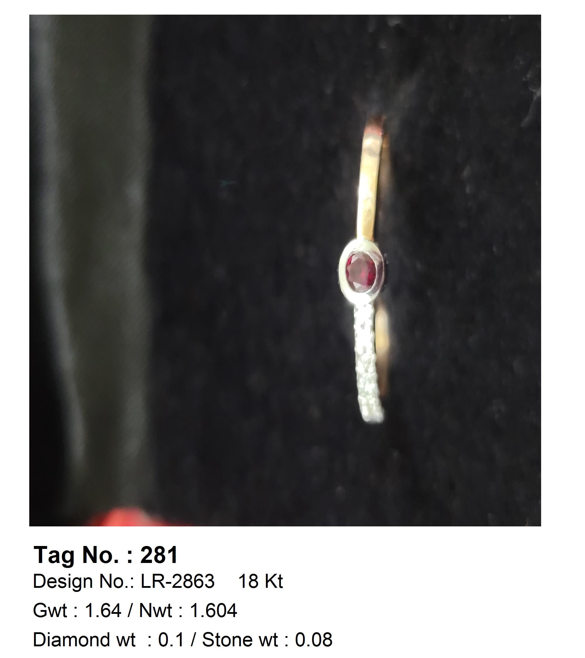 0.10 CTW 18 K Yellow Gold Women S Fashion Ring