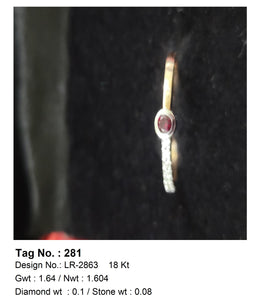 0.10 CTW 18 K Yellow Gold Women S Fashion Ring