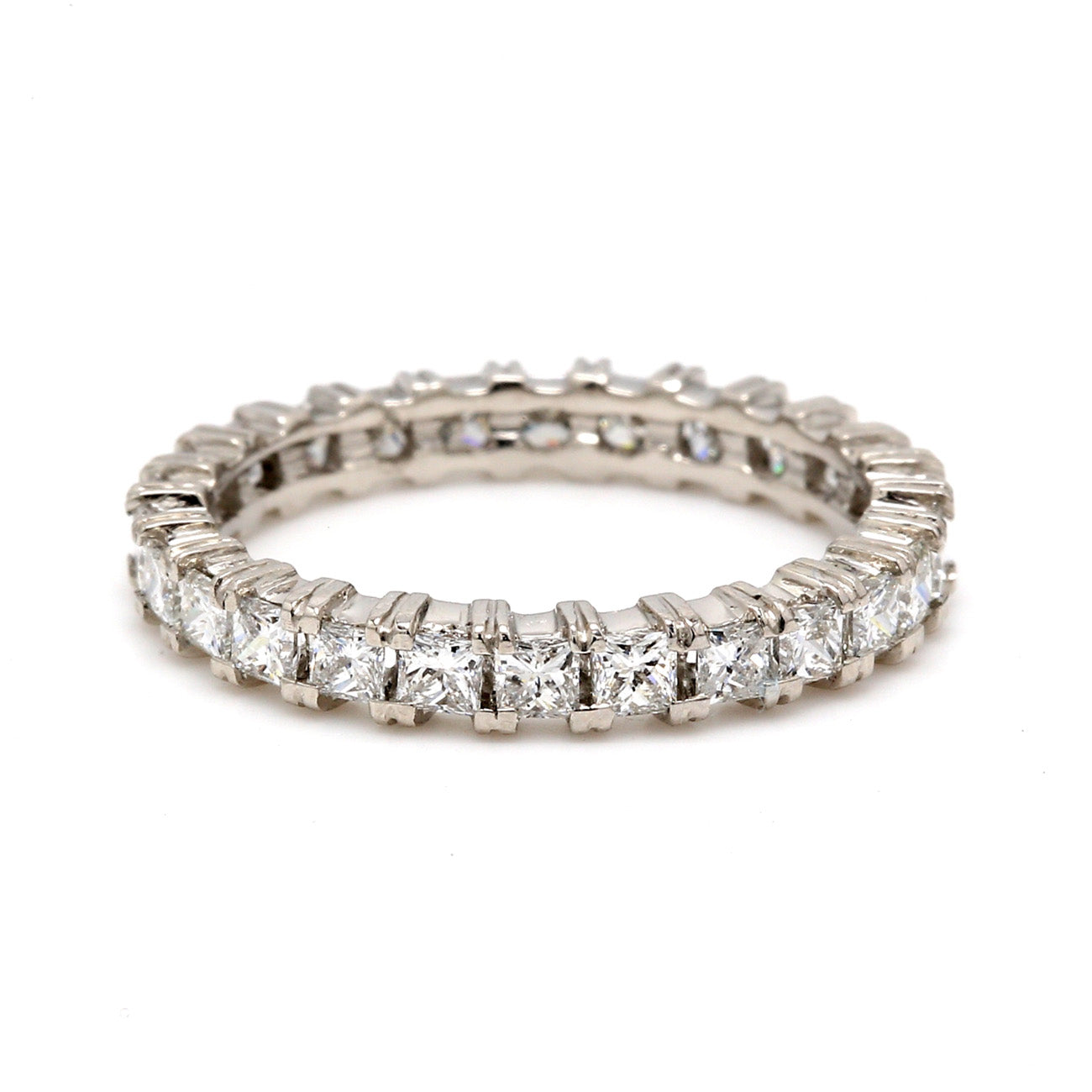 1.47 CTW Princess Platinum Eternity Wedding Band