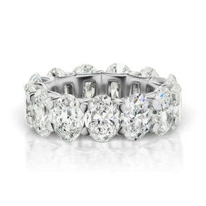 5.52 CTW Oval Platinum Eternity Wedding Band