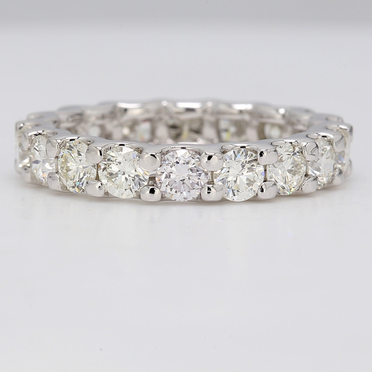 2.80 CTW Round Platinum Eternity Wedding Band