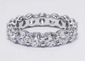 5.19 CTW Round Platinum Eternity Wedding Band