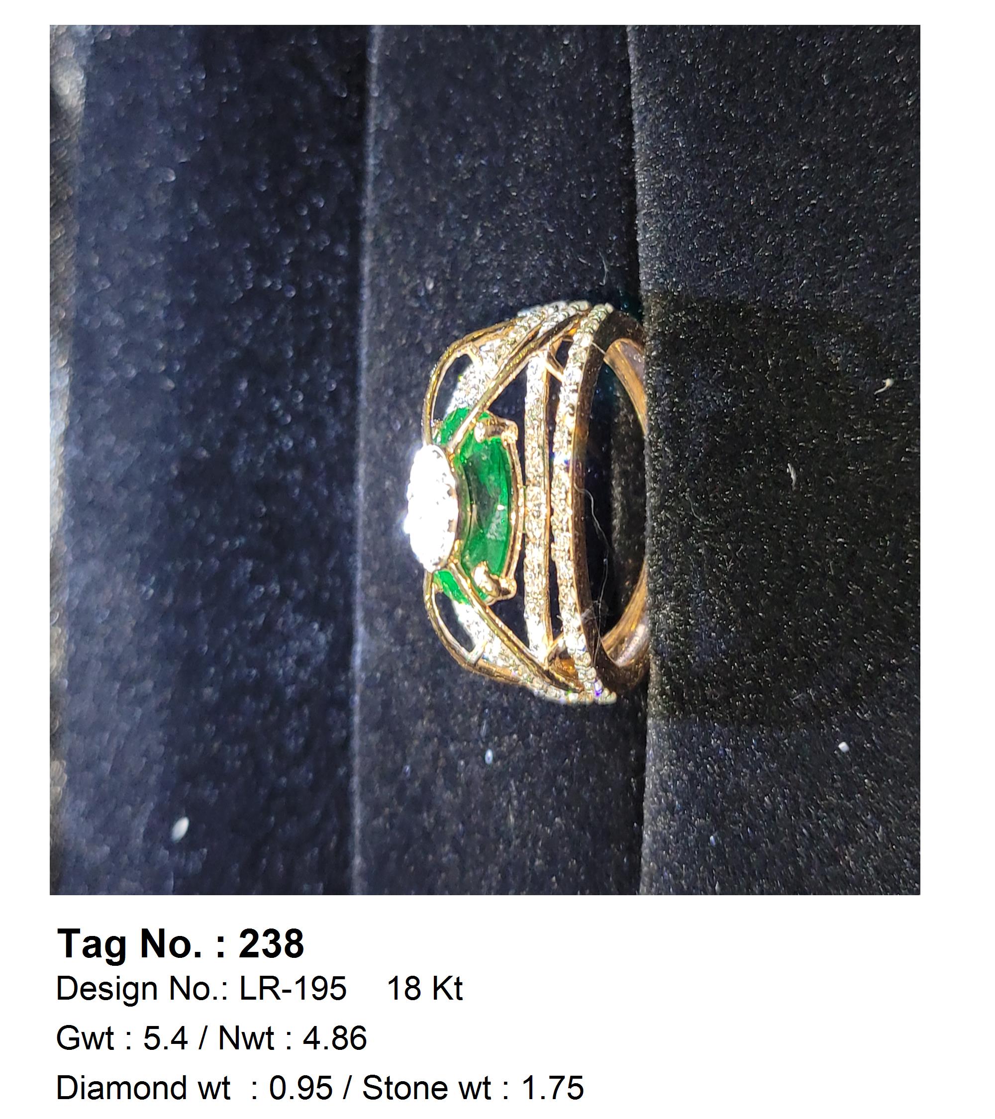 0.95 CTW 18 K Yellow Gold Women S Fashion Ring