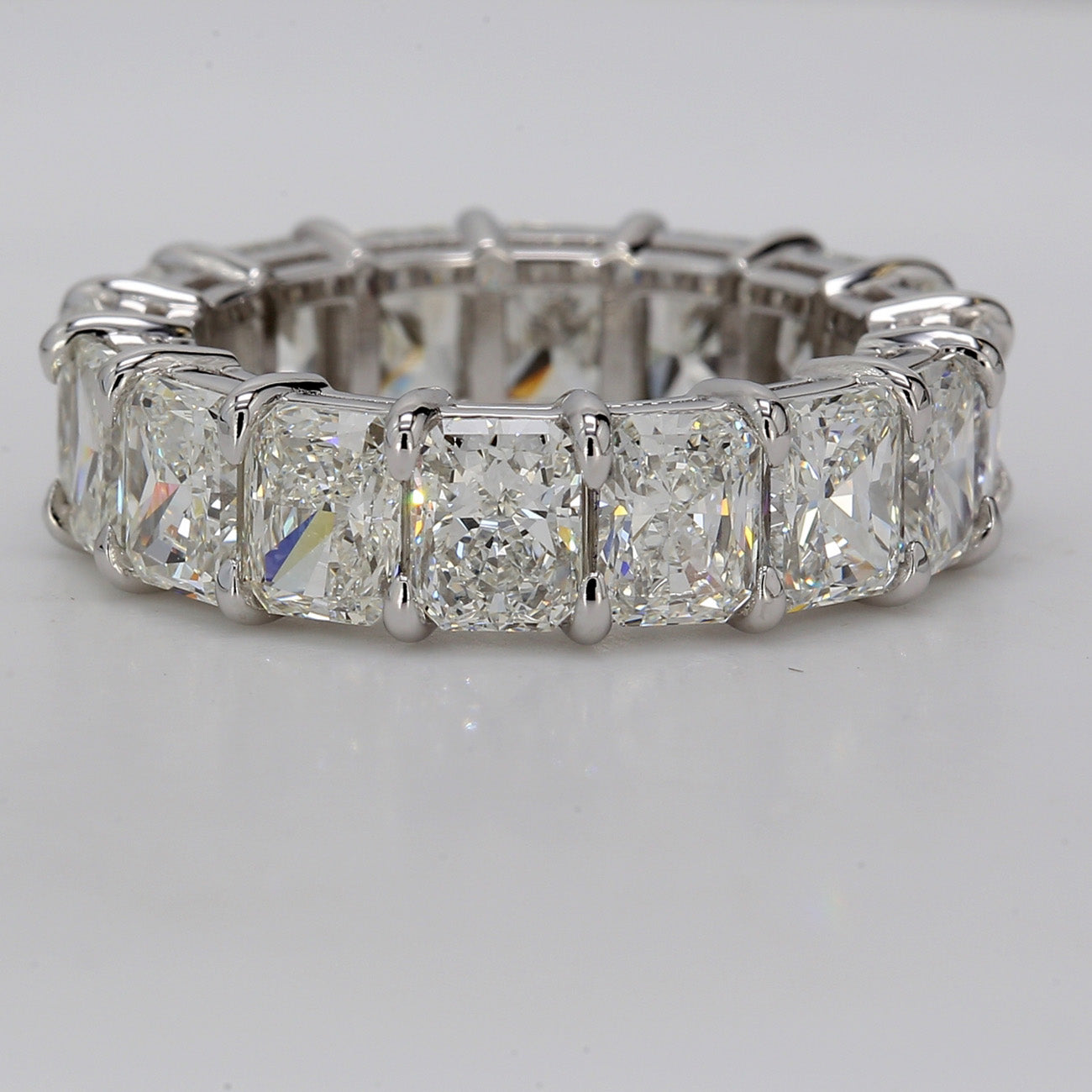 8.86 CTW Radiant Platinum Eternity Wedding Band