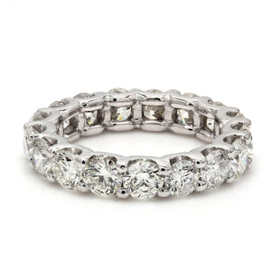 4.22 CTW Round Platinum Eternity Wedding Band