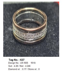 0.17 CTW 18 K Rose Gold (Other) Engagement Ring