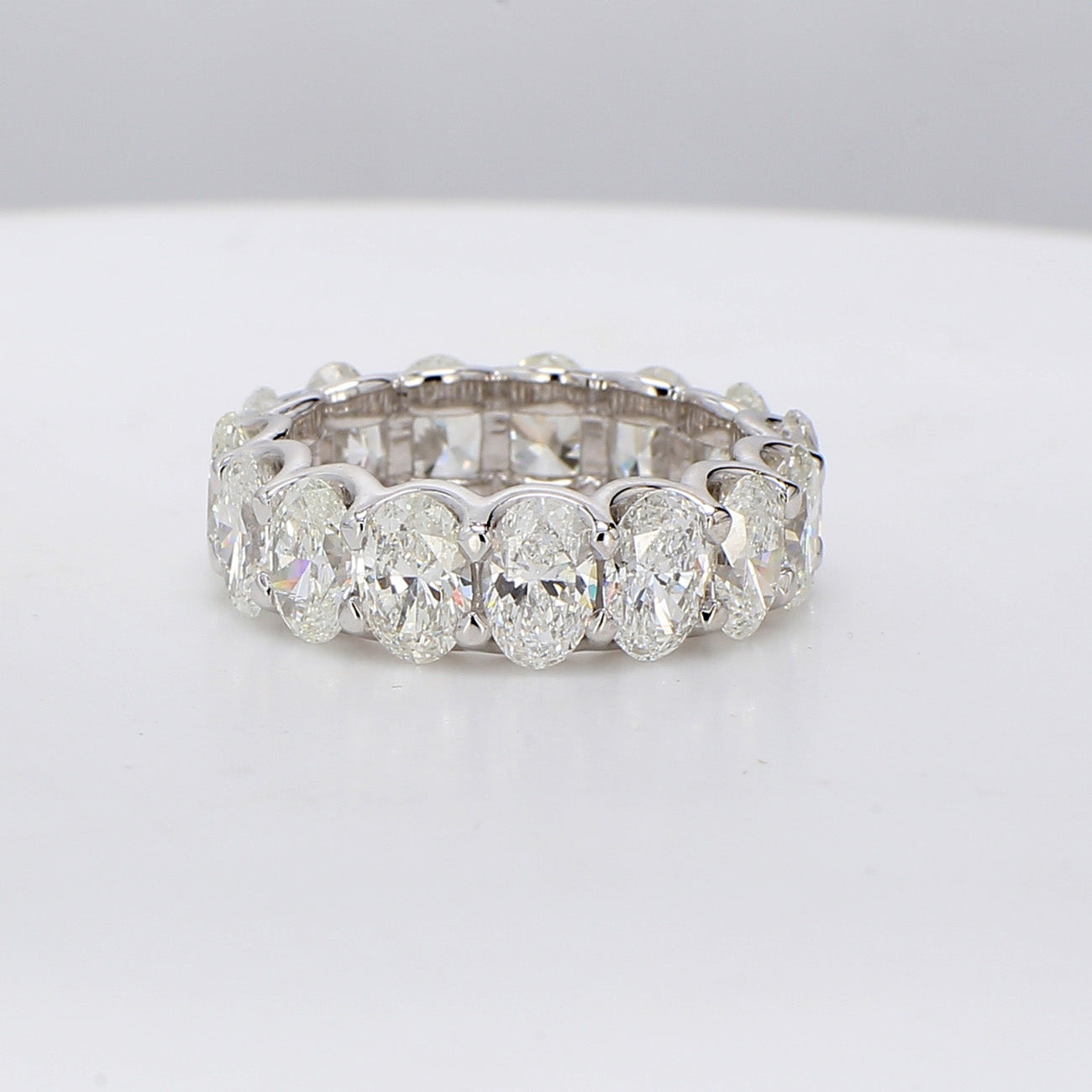 7.56 CTW Oval Platinum Eternity Wedding Band