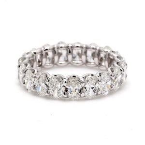 5.34 CTW Oval Platinum Eternity Wedding Band