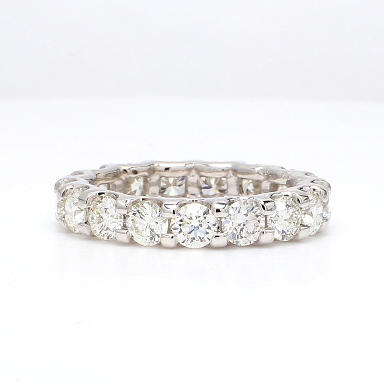 3.17 CTW Round Platinum Eternity Wedding Band