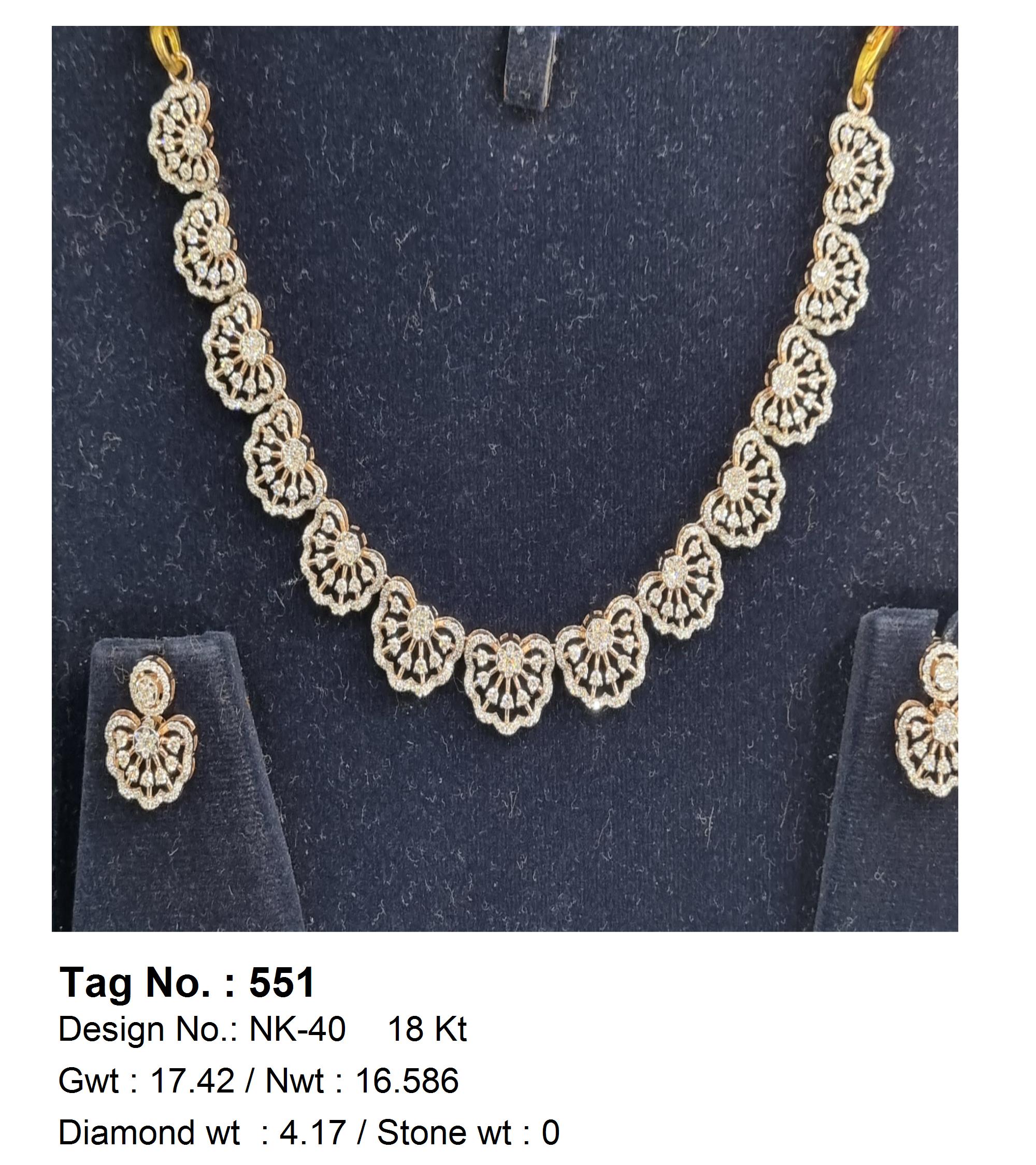 4.17 CTW 18 K Yellow Gold (Other) Necklace