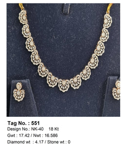 4.17 CTW 18 K Yellow Gold (Other) Necklace