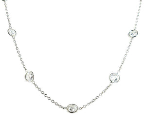 1.70 CTW Round 14 K White Gold (Other) Necklace