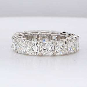 10.25 CTW Radiant Platinum Eternity Wedding Band