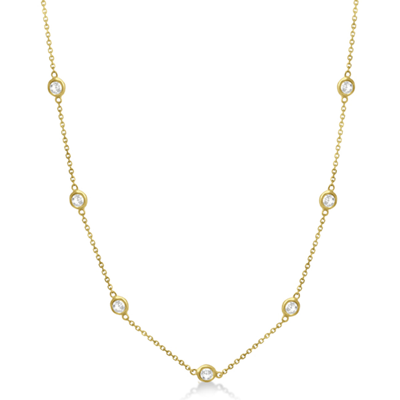 1.31 CTW Round 18 K Yellow Gold (Other) Necklace