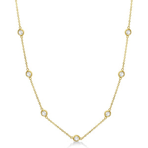 1.31 CTW Round 18 K Yellow Gold (Other) Necklace