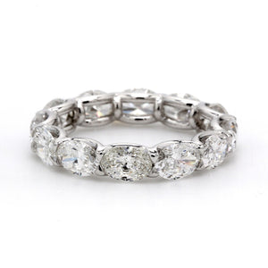 3.98 CTW Oval Platinum Eternity Wedding Band