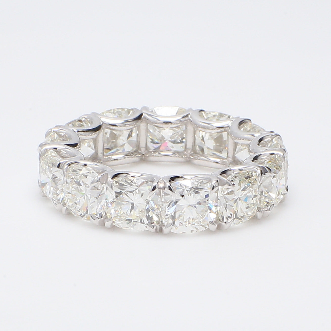 9.44 CTW Cushion Platinum Eternity Wedding Band