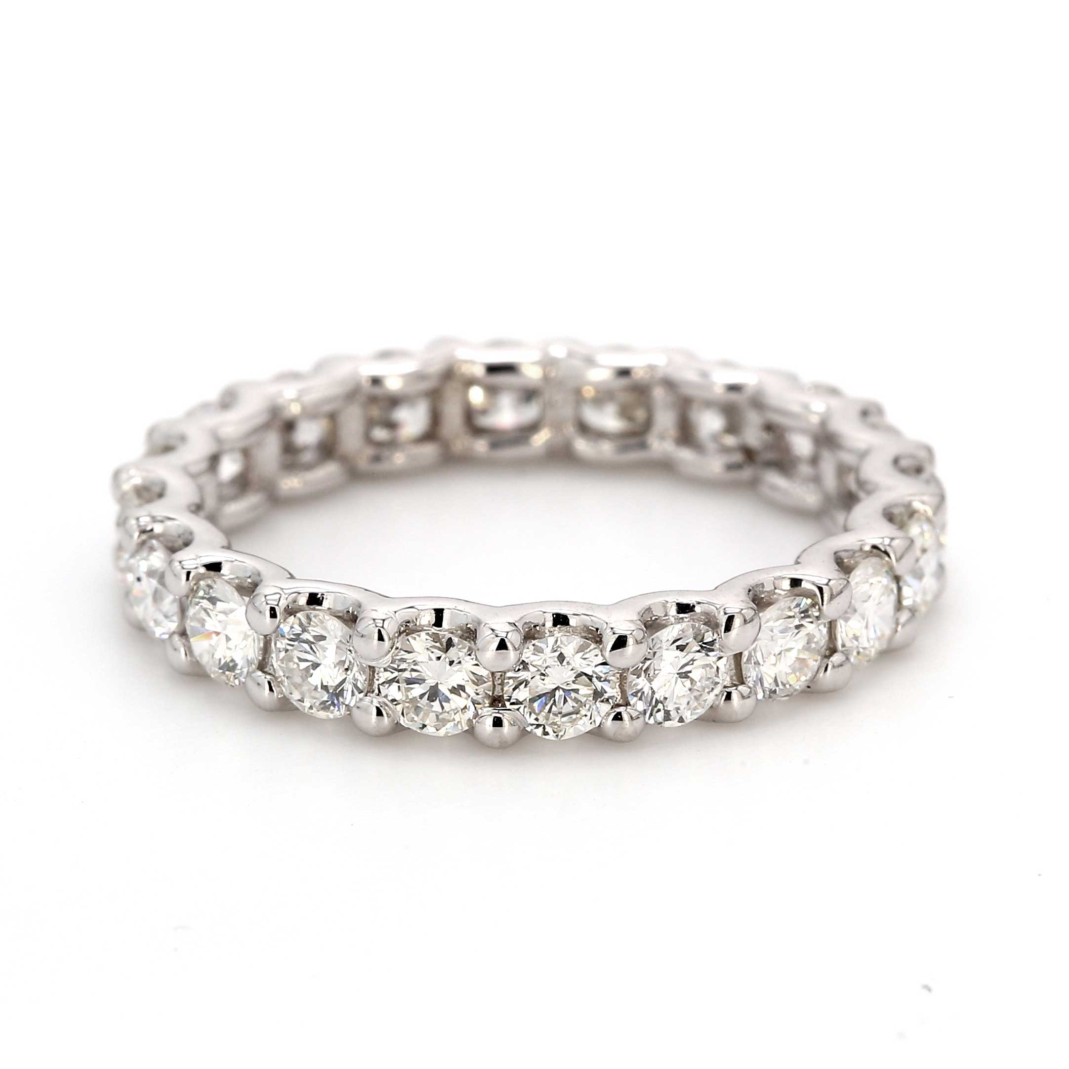 1.92 CTW Round 14 K White Gold Eternity Wedding Band