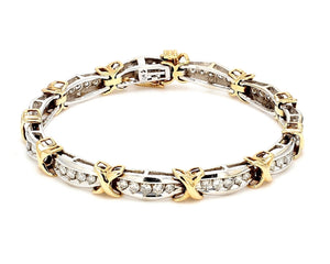 3.00 CTW Round Mix Metal (Other) Bracelet