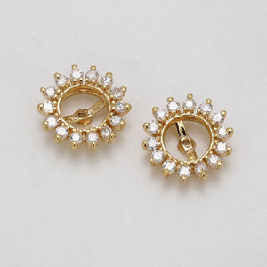 0.35 CTW Round 14 K Yellow Gold (Other) Earrings