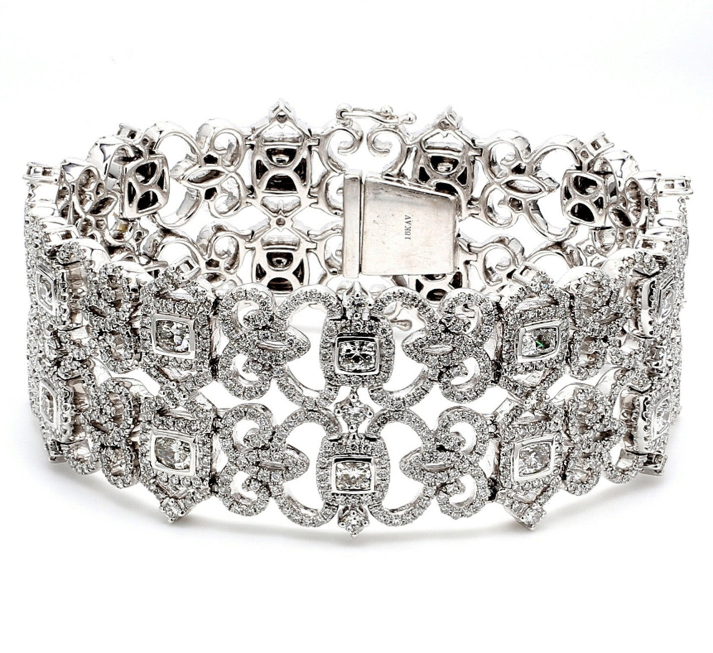 11.97 CTW 18 K White Gold (Other) Bracelet