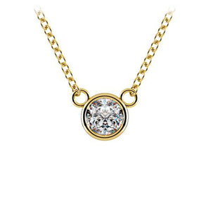 0.22 CTW Round 14 K Yellow Gold (Other) Necklace