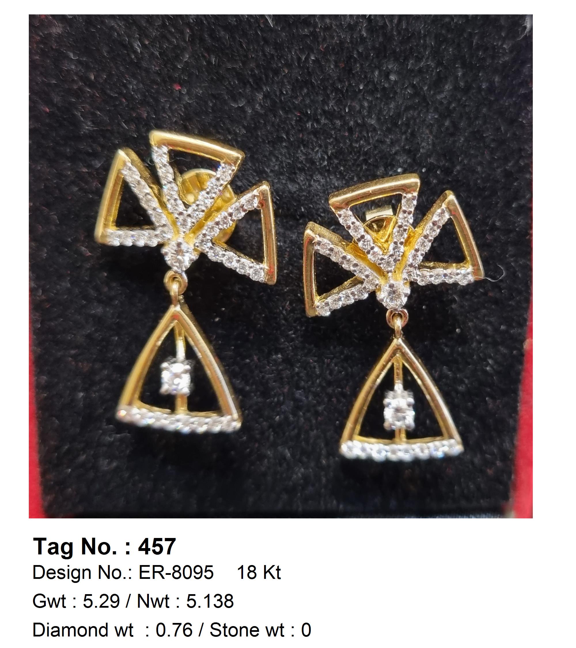 0.76 CTW 18 K Yellow Gold (Other) Earrings