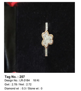 0.30 CTW 18 K Yellow Gold Women S Fashion Ring