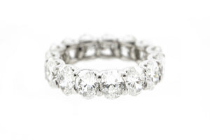 7.56 CTW Oval Platinum Eternity Wedding Band