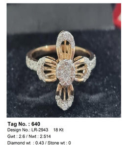0.43 CTW 18 K Rose Gold (Other) Engagement Ring