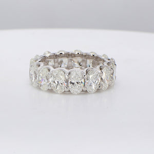 7.88 CTW Oval Platinum Eternity Wedding Band