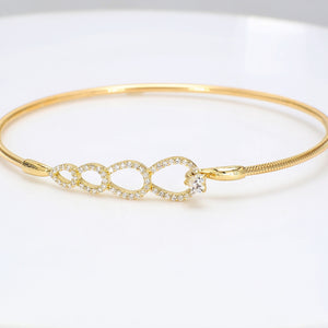 0.36 CTW 18 K Yellow Gold Bangle Bracelet