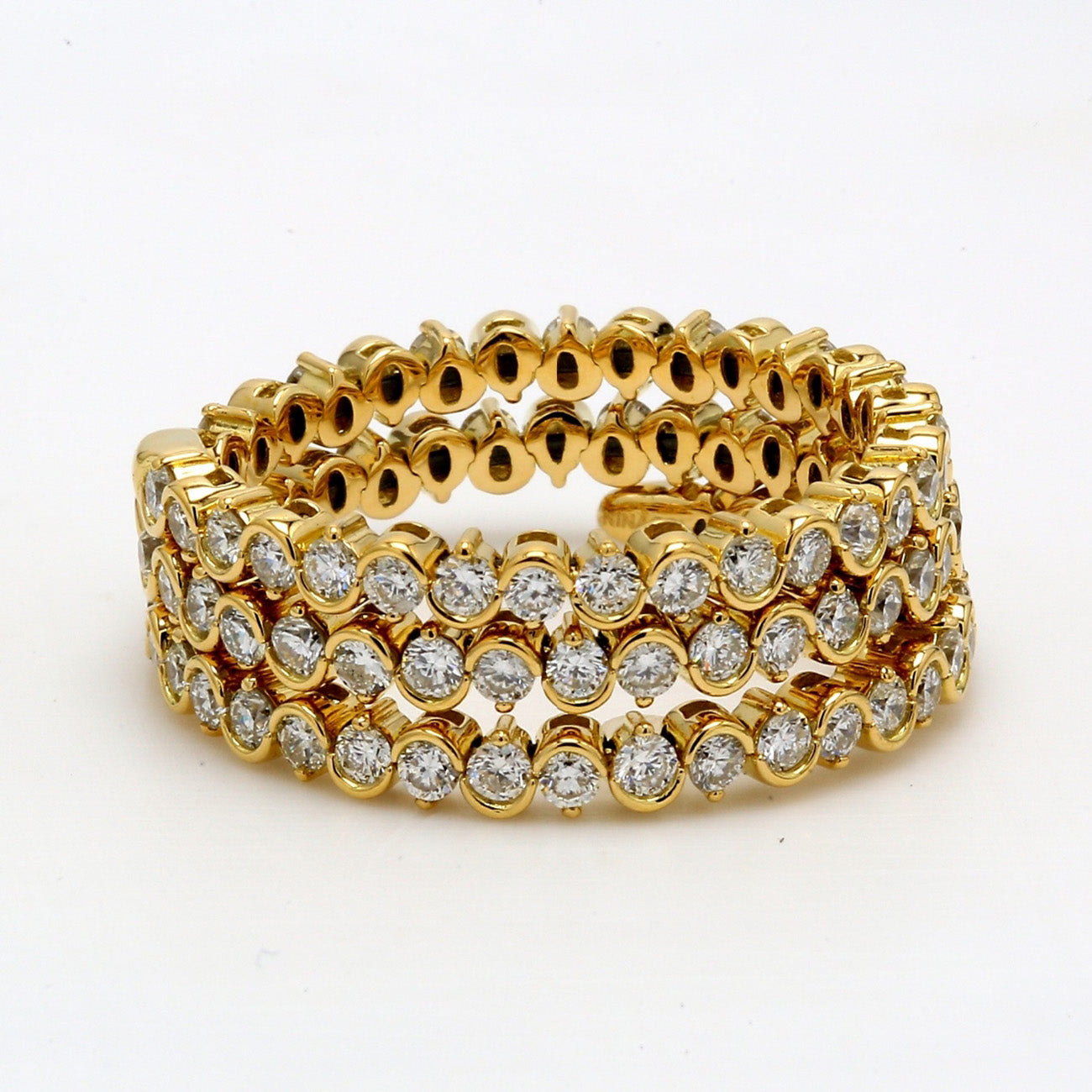 1.43 CTW Round 18 K Yellow Gold Eternity Wedding Band