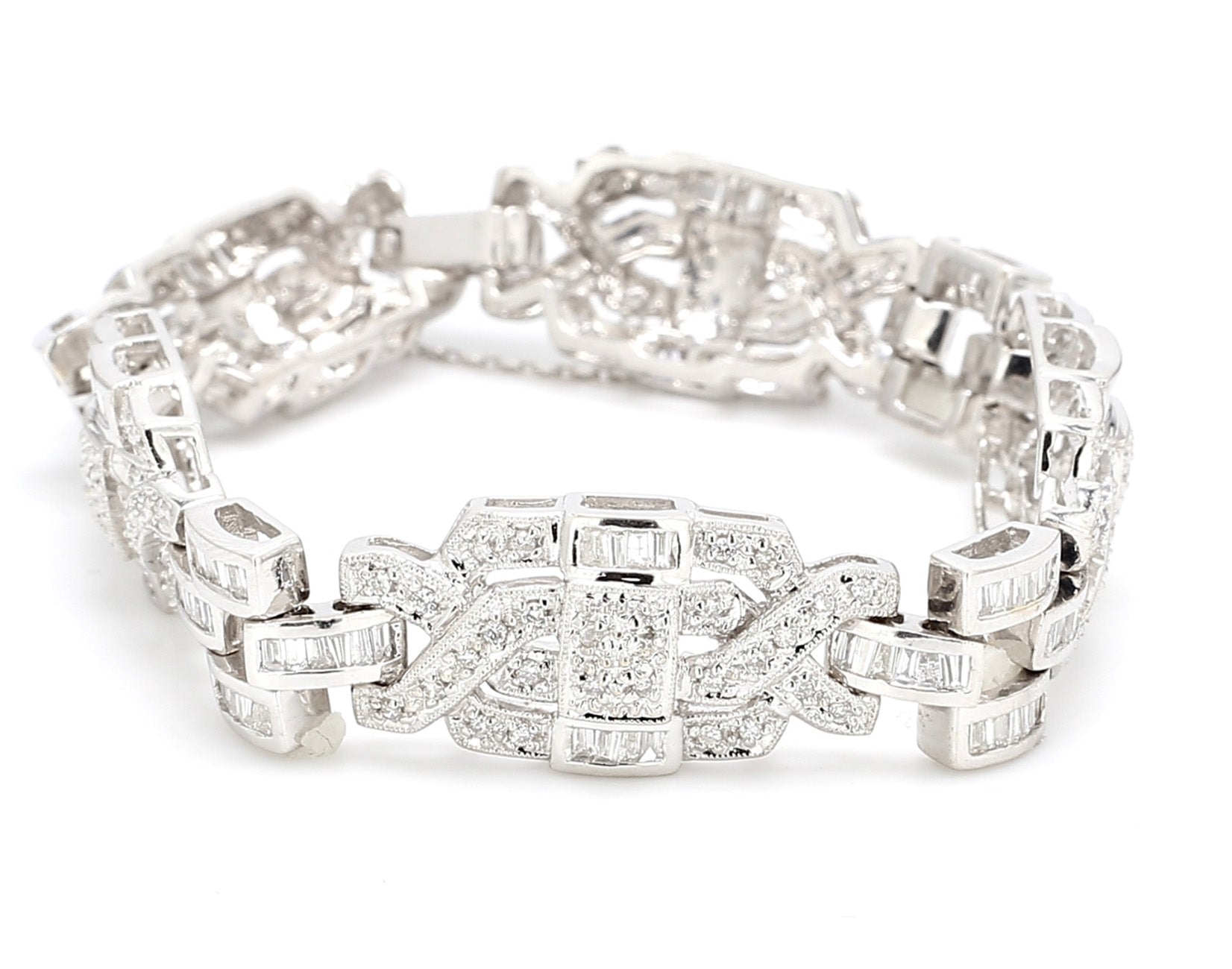 4.30 CTW 18 K White Gold (Other) Bracelet