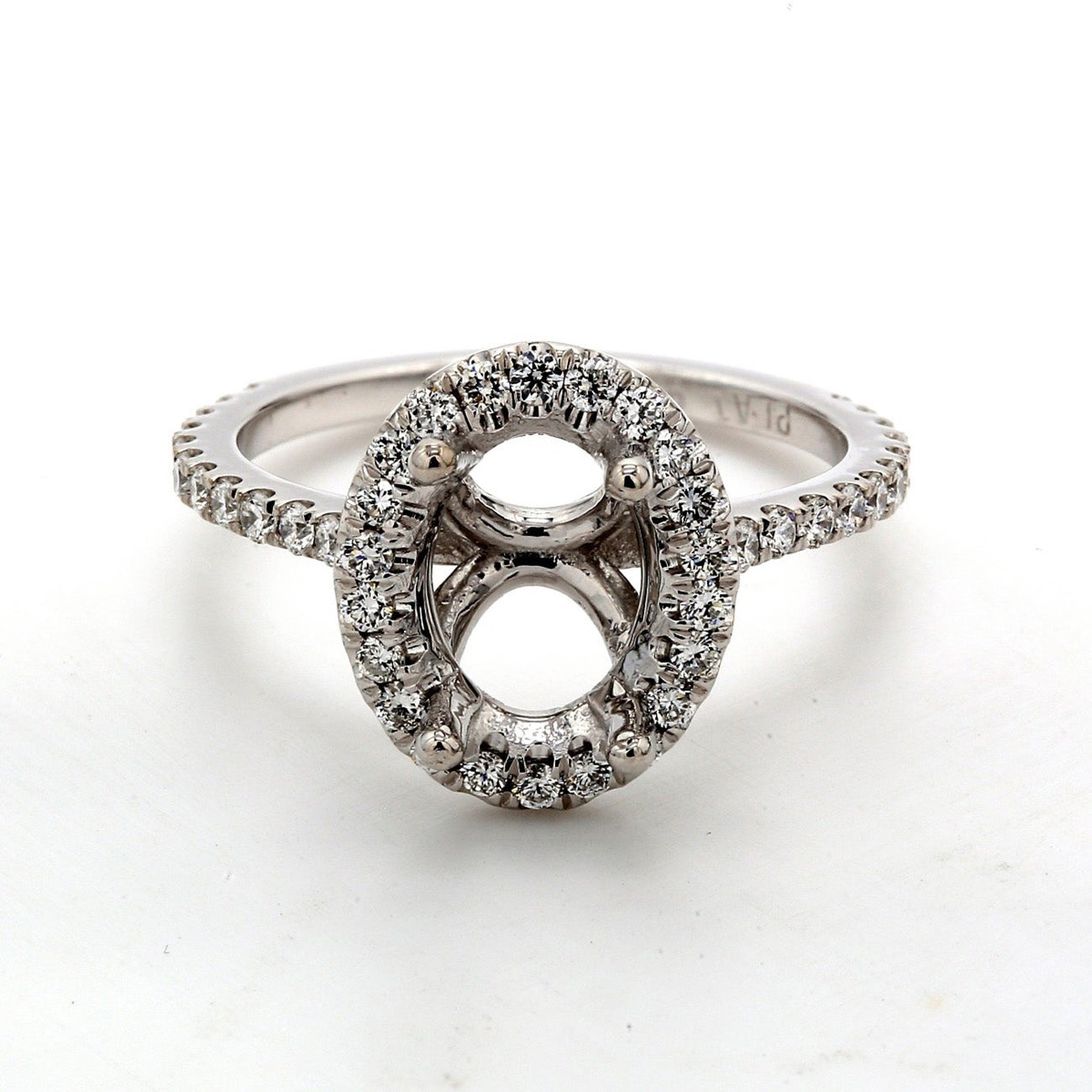 0.41 CTW Round 14 K White Gold Halo Engagement Ring