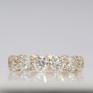 7.34 CTW Round 14 K Yellow Gold Eternity Wedding Band