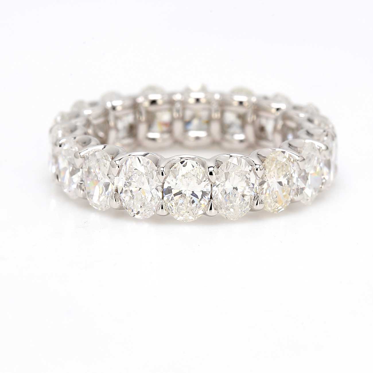 4.37 CTW Oval Platinum Eternity Wedding Band