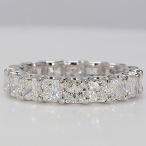 4.46 CTW Radiant Platinum Eternity Wedding Band