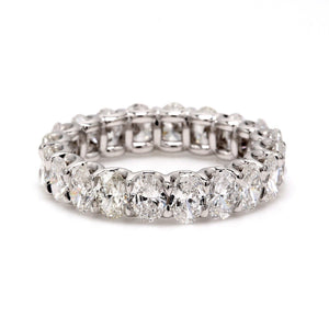 3.93 CTW Oval Platinum Eternity Wedding Band