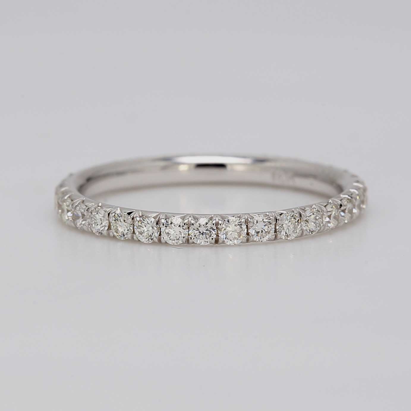 0.59 CTW Round 18 K White Gold Eternity Wedding Band