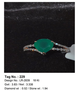 0.52 CTW 18 K Yellow Gold Women S Fashion Ring