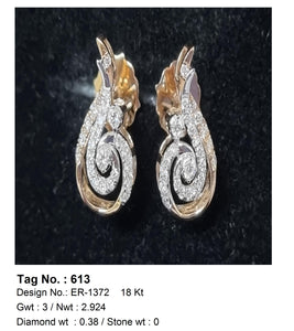 0.38 CTW 18 K Rose Gold (Other) Earrings