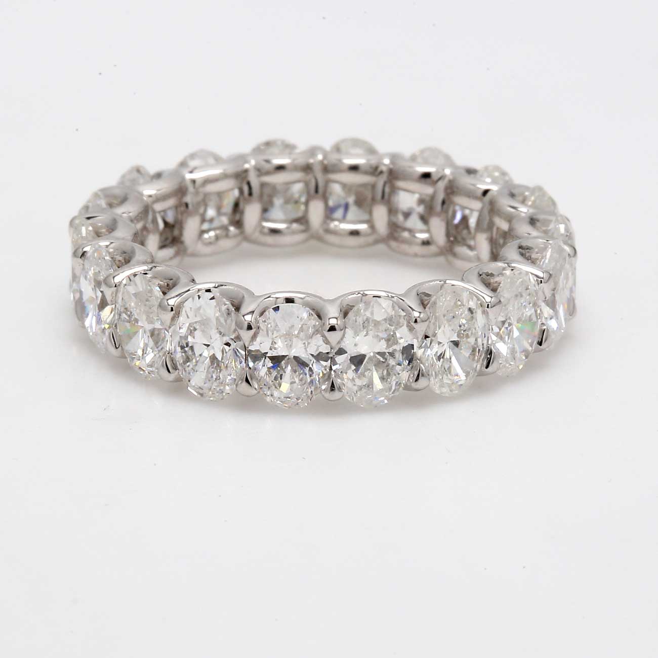 4.48 CTW Oval Platinum Eternity Wedding Band