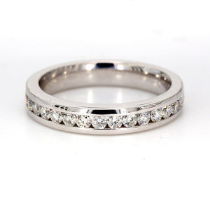 0.48 CTW Round 14 K White Gold Diamond Wedding Band