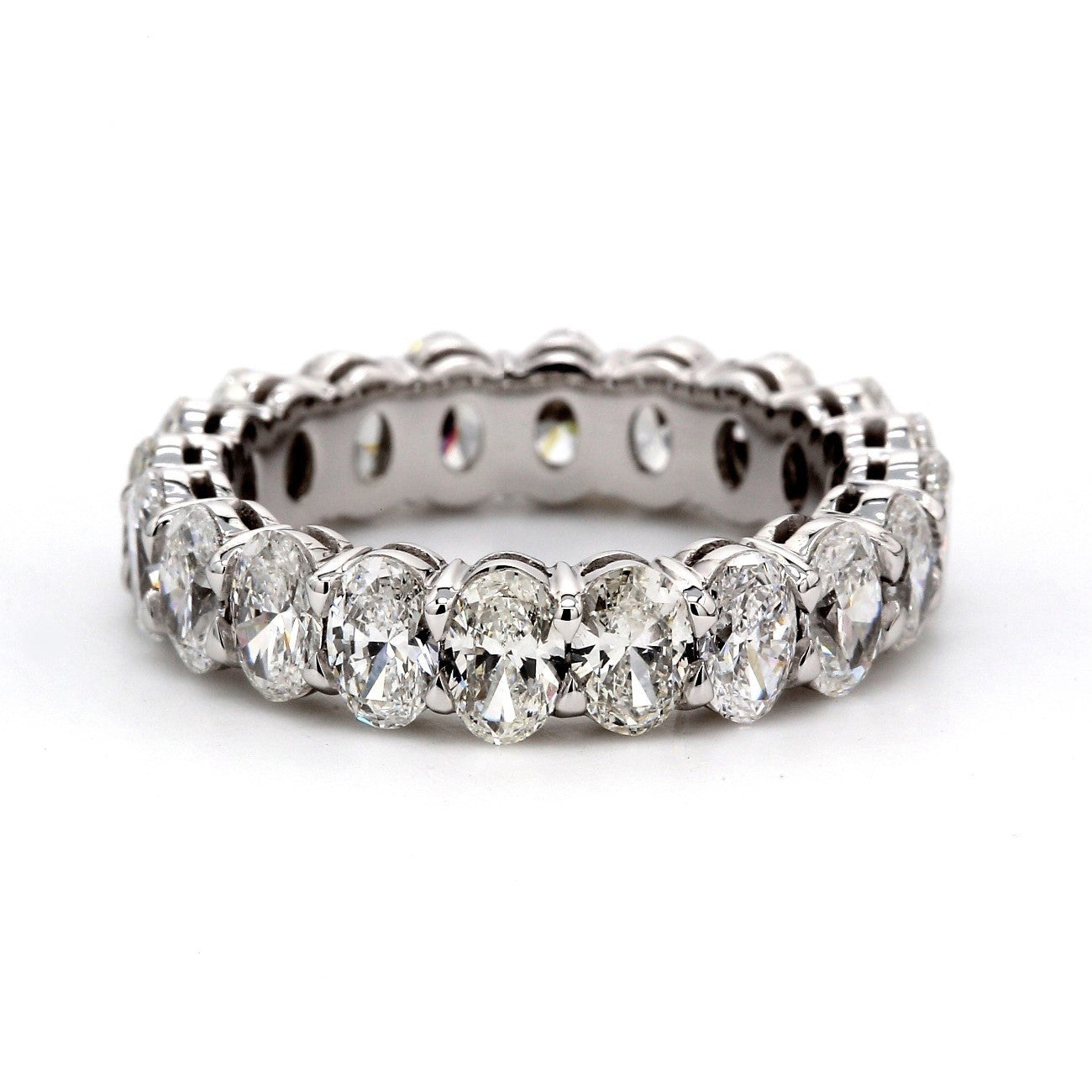 3.89 CTW Oval Platinum Eternity Wedding Band