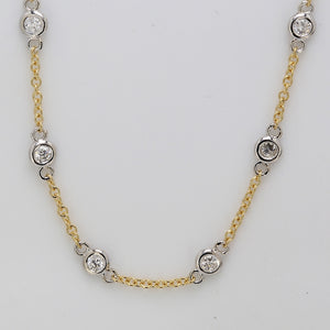 1.22 CTW Round 18 K Yellow Gold (Other) Necklace