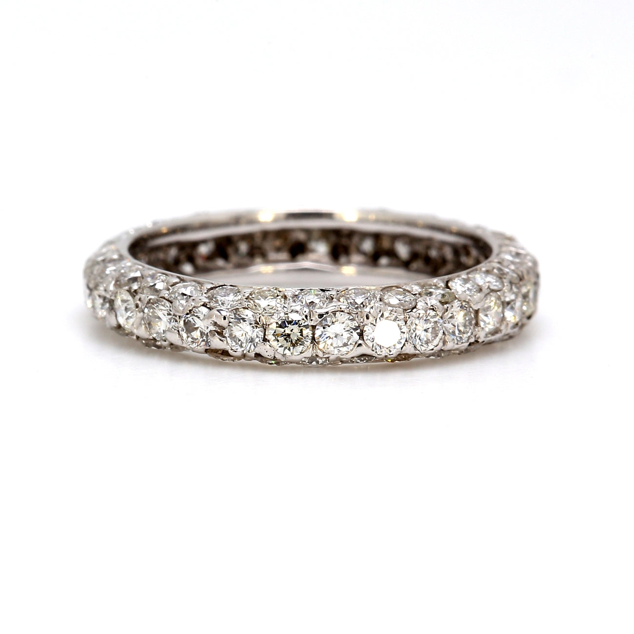 1.40 CTW Round 14 K White Gold Eternity Wedding Band